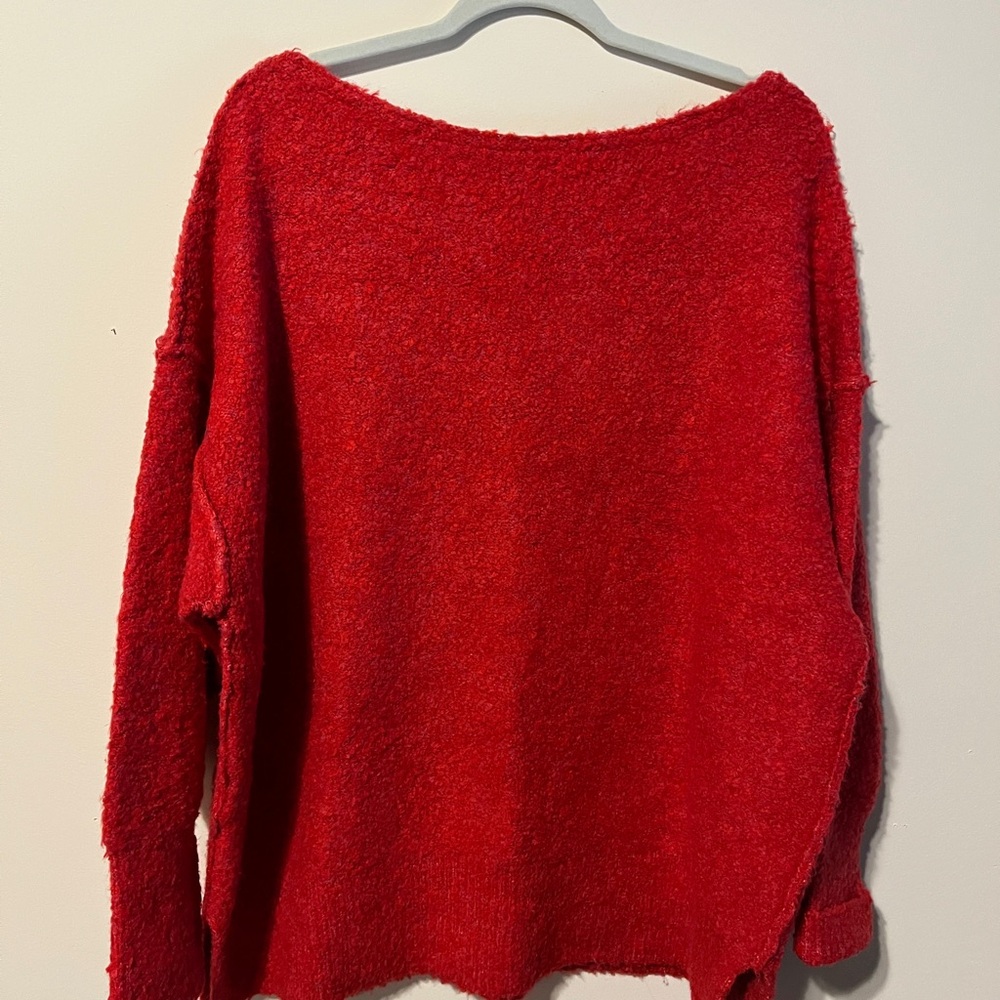 Free People Moira Slouchy Tunic / Cherry Fizz Combo - Picture 3 of 6